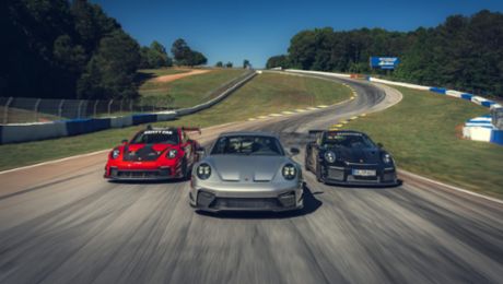 Porsche 911 models with Manthey Kit set benchmark times at Michelin Raceway Road Atlanta