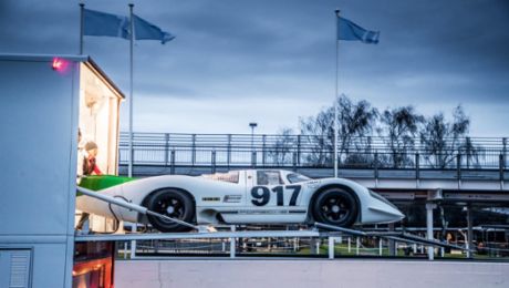Porsche feiert „50 Jahre 917“ in Goodwood