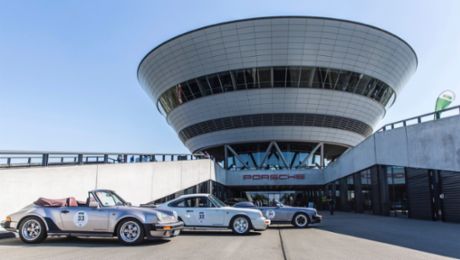Oldtimer-Rallye „Sachsen Classic“ zu Gast bei Porsche in Leipzig 