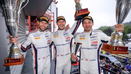 Porsche feiert Doppelsieg beim Langstreckenklassiker in Belgien