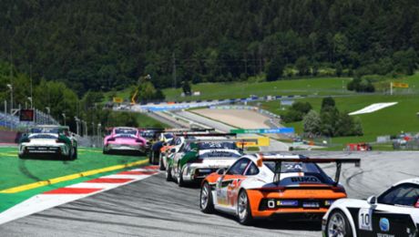 Volles Starterfeld im internationalen Porsche Mobil 1 Supercup