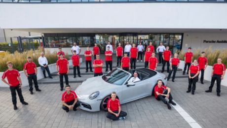 Berufsstart für 150 Auszubildende und dual Studierende bei Porsche