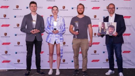 Drei strahlende Sieger bei den Porsche Awards 2021