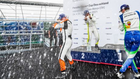 Larry ten Voorde wins at Monza, first podium for Bastian Buus