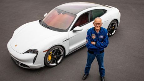 A spaceman’s first electric drive on earth: Charlie Duke and the Taycan
