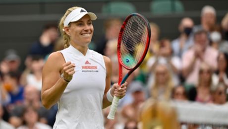 Angelique Kerber heads to the Wimbledon semi-finals