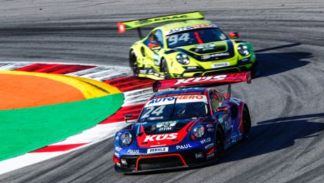 Porsche customer teams make their mark in the DTM with the 911 GT3 R