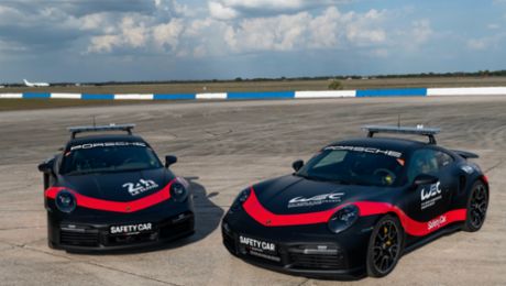 Porsche sends two 911 Turbo S on a world tour as safety cars