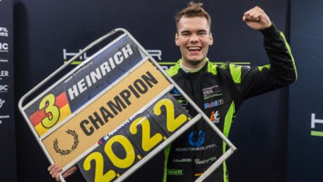 Laurin Heinrich ist neuer Champion im Porsche Carrera Cup Deutschland