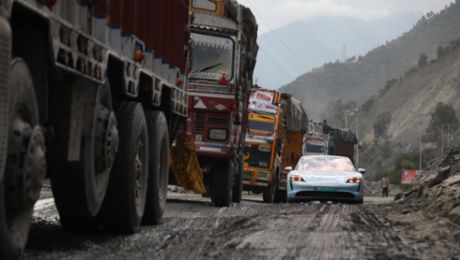 K2K: a Porsche Taycan traverses India