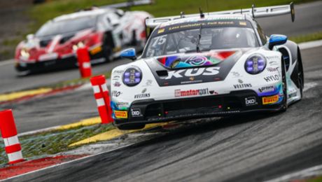 Porsche-Kundenteams stehen in der Eifel zweimal auf dem DTM-Podium