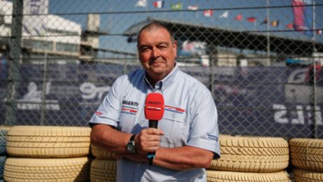 John Hindhaugh: this is the voice of Le Mans