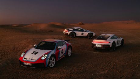 Historische Dekor-Folierungen für den Porsche 911 Dakar