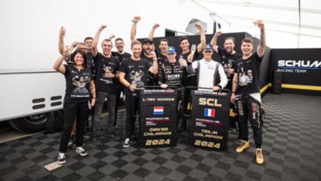 Premierensieg für Porsche-Junior Alessandro Ghiretti, Titel für Larry ten Voorde