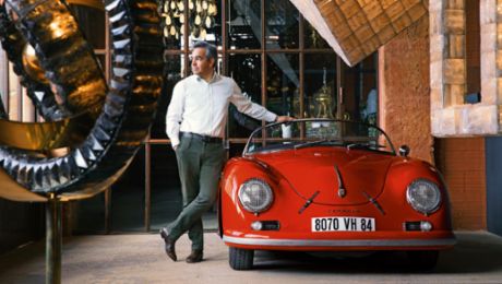 Regis Mathieu and his Porsche collection