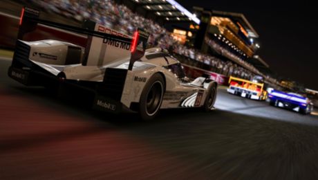 Virtual race over the duration of 24 hours in Le Mans