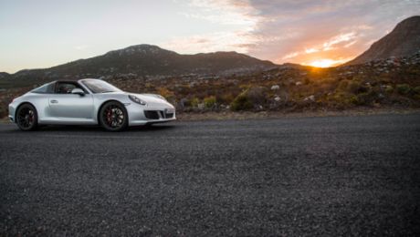 Test driving the new Porsche models