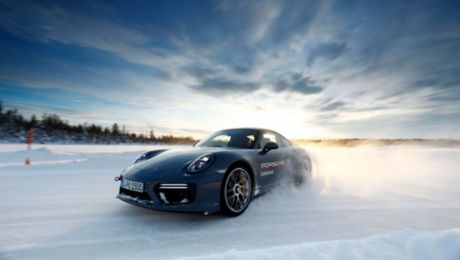 On the attack: Porsche Ice Experience in Finland