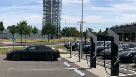 First Porsche fast charging park connected to the grid