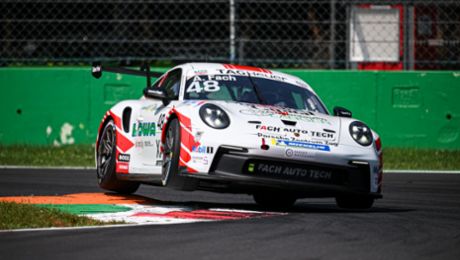 Il vincitore della Supercup Alexander Fach al secondo posto da pilota ospite