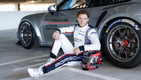 Le pilote Junior Porsche Alessandro Ghiretti disputera trois coupes monomarques en 2024.