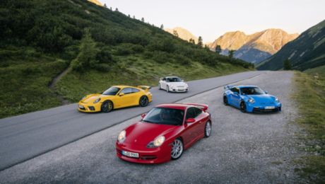 Porsche célèbre les 25 ans de la 911 GT3 au salon Rétromobile