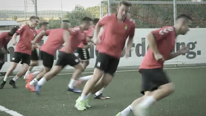 Fußball Shuttle-Run-Test, 2021, Porsche AG