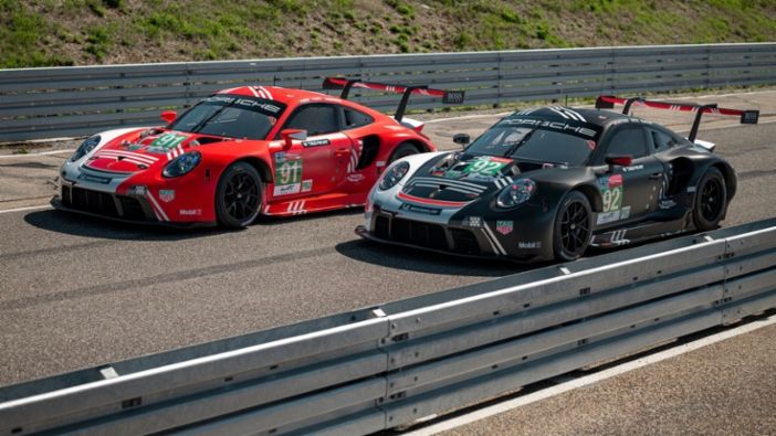 WEC: Commemorating the first Le Mans win – Porsche cars line up