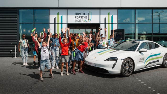 photo of Join the Porsche Ride – Station 3: The Taycan and the Eco Lab - Climate Workshops at Schools in France image