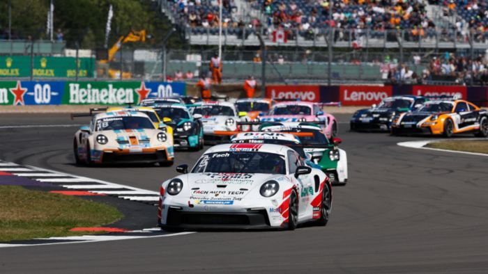 【SPARK】300台Porsche911 GT3Cup SilverStone Alexander Fach claims maiden victory in the Porsche Supercup