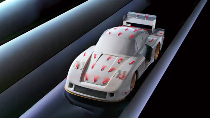Aerodynamics: Miniature models in the wind tunnel - Porsche Newsroom