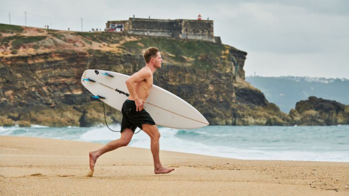 Big Wave Arena In Nazare With Sebastian Steudtner Porsche Newsroom