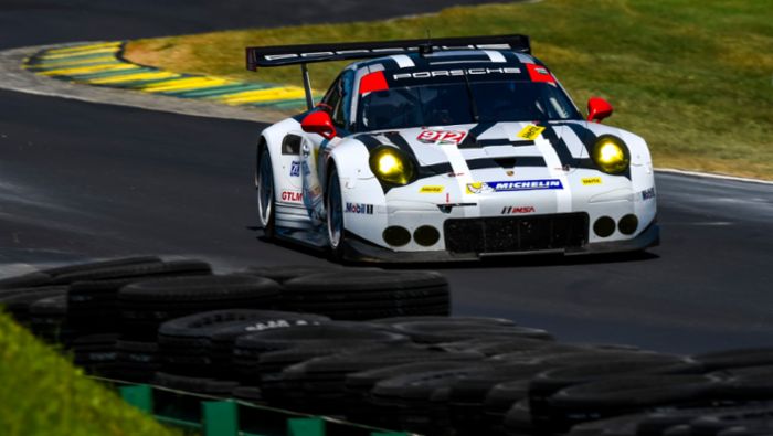 Miniature Spark 1/43 Porsche 911 GT3 RSR IMSA N°67 Le Mans 2014, Ref S4232