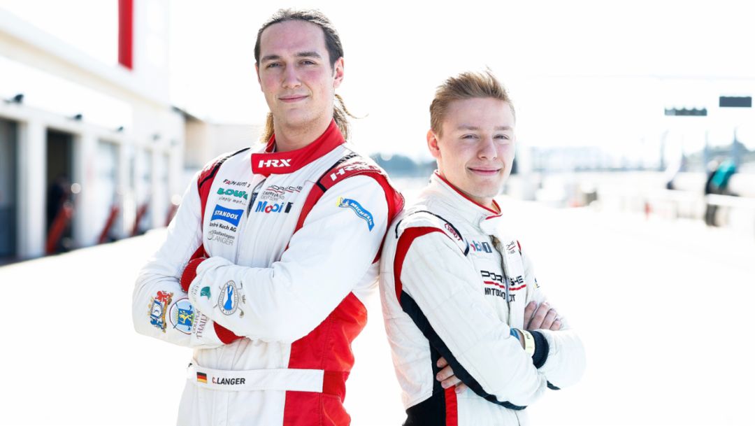 Zwei neue Nachwuchsfahrer starten als Junioren im Porsche Sports Cup Suisse