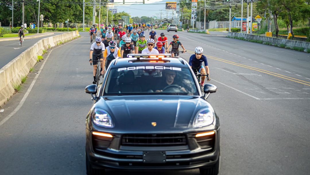 Porsche Costa Rica apoya el ciclismo con el primer Porsche Ride