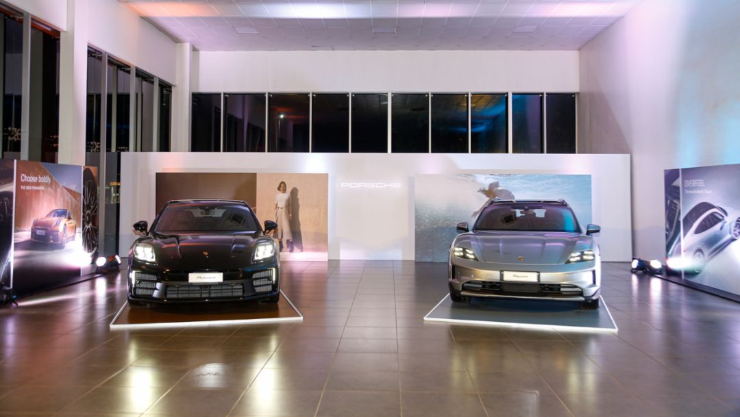 Los nuevos Porsche Taycan y Porsche Panamera llegaron a Paraguay