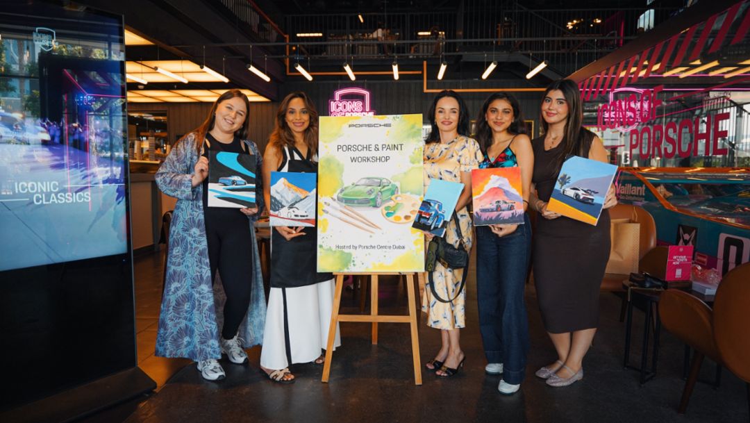 Porsche debuted ‘Porsche & Paint’ – a creative celebration of design and self-expression in Dubai
