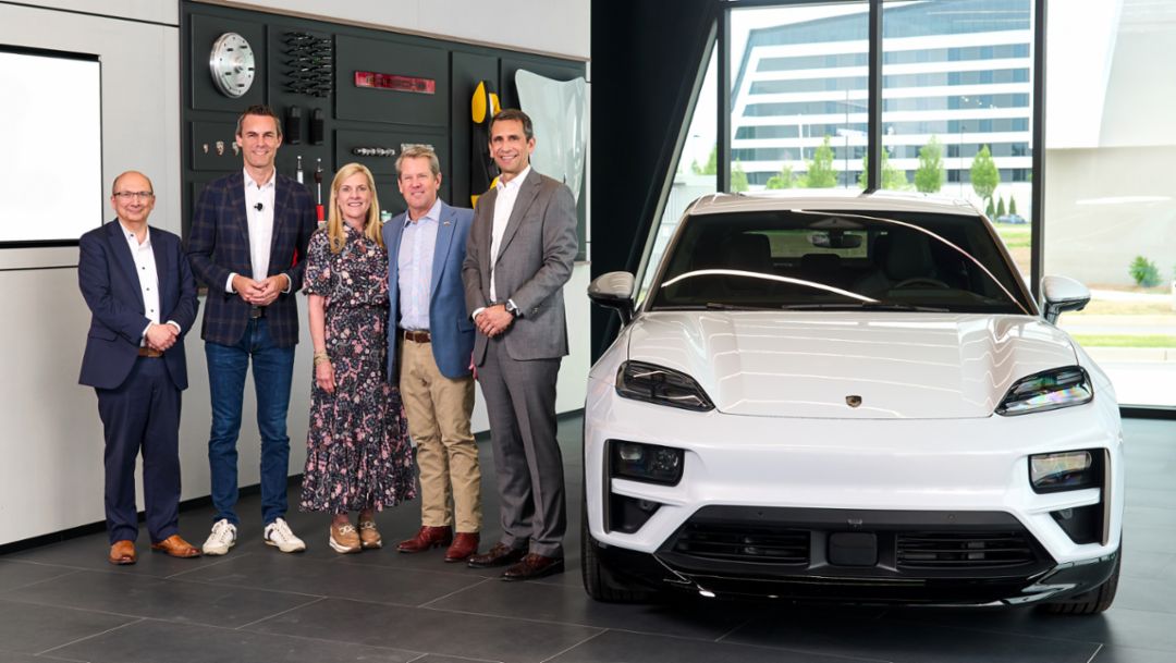 Georgia Governor Brian P. Kemp Visits Porsche Cars North America headquarters 
