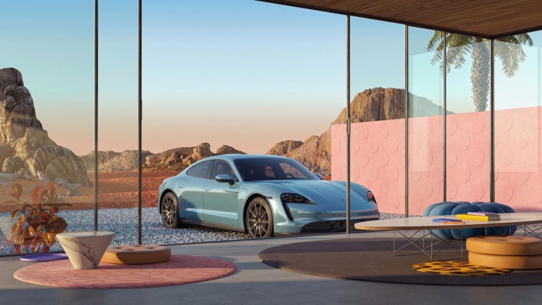 Motor show premiere for Taycan 4S, Macan Turbo and 99X Electric in California
