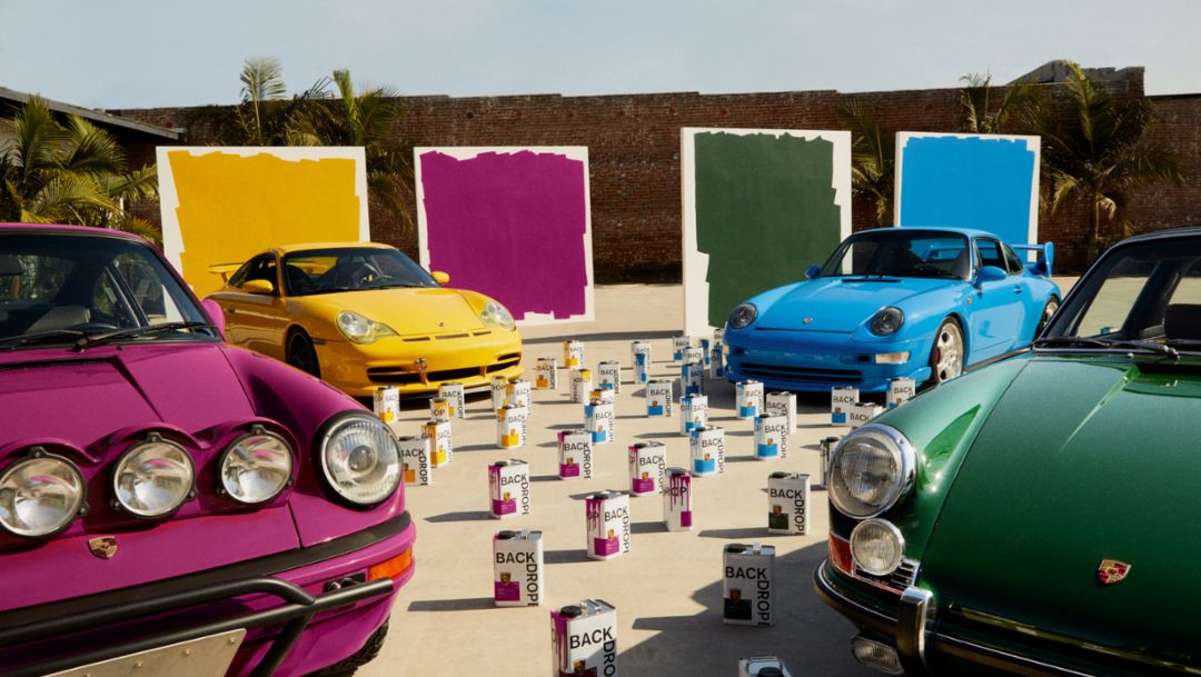 Porsche teams up with Backdrop to bring an array of colors to your home