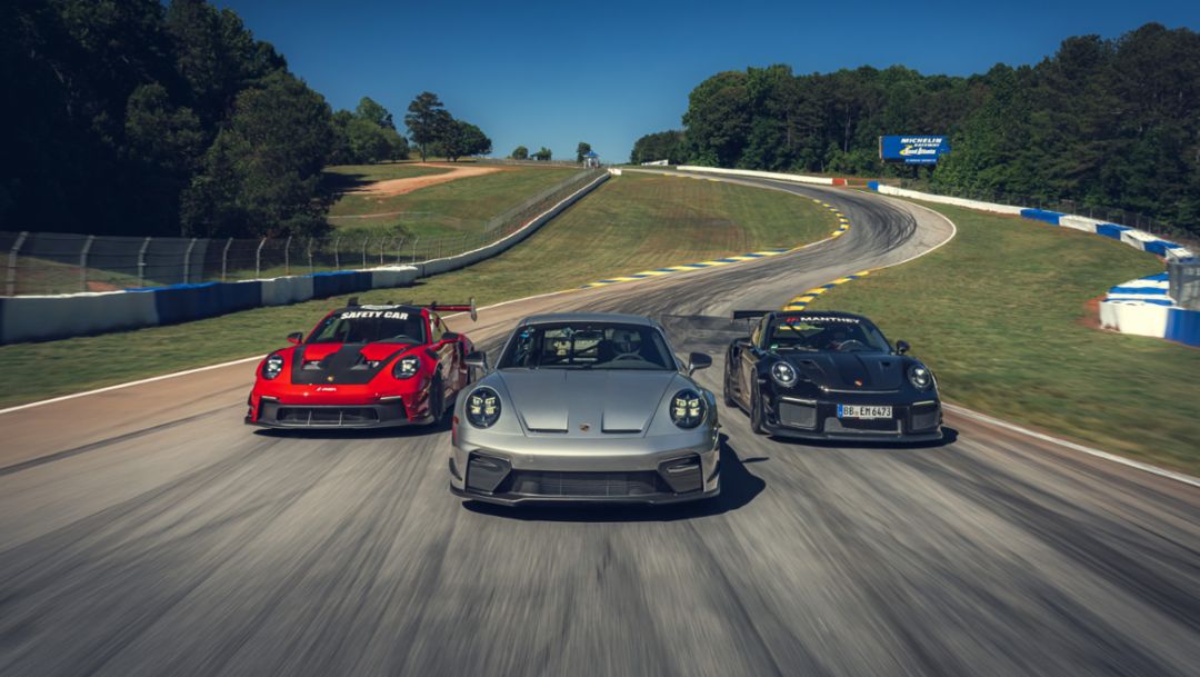 Porsche 911 models with Manthey Kit set benchmark times at Michelin Raceway Road Atlanta
