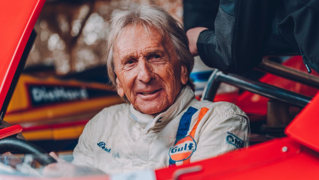 Porsche congratulates Derek Bell on his 80th birthday