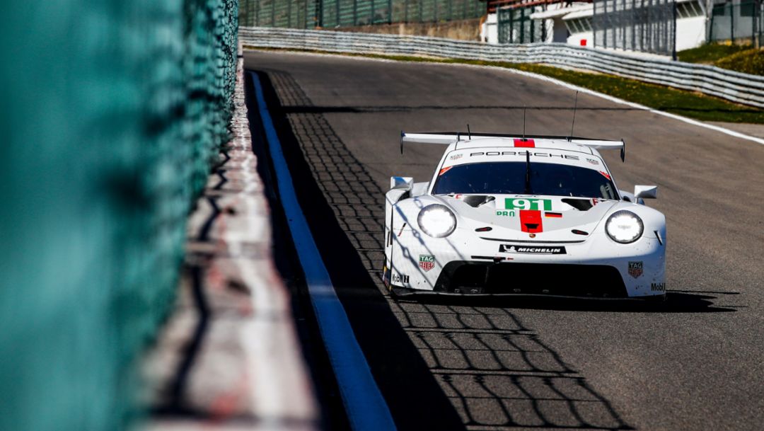 El Porsche 911 RSR está listo para competir en Monza