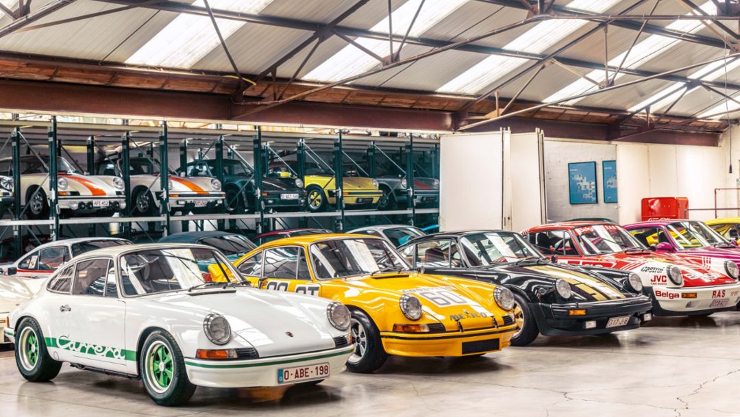 El garaje de los Porsche RS refrigerados por aire