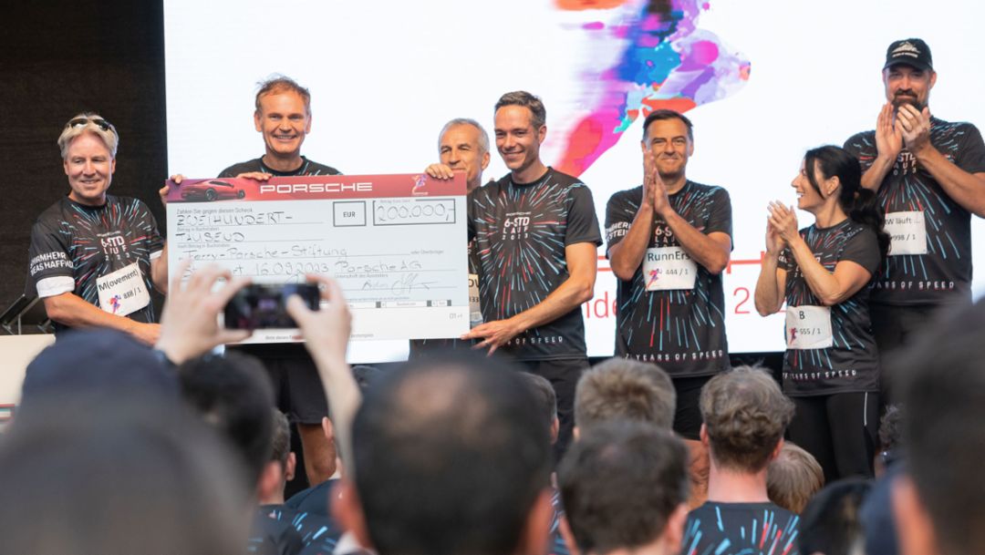 6-Stunden-Lauf: Porsche AG spendet 200.000 Euro 