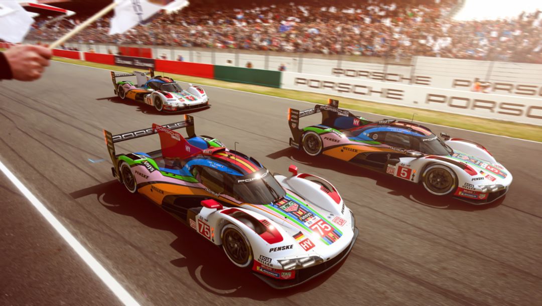 Decoración especial para los tres Porsche 963 que irán a Le Mans