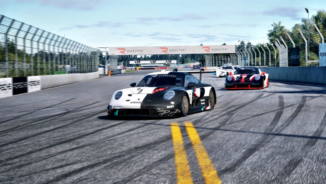 Porsche Coanda Esports works team with three drivers in Spring Major finals