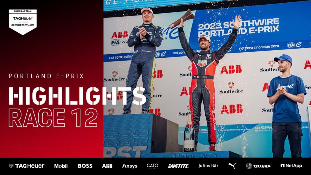 Porsche claims podium at the Formula E premiere in Portland and defends its lead in the teams’ standings