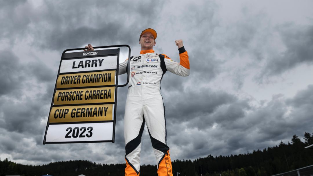 Larry ten Voorde zum dritten Mal Champion im Porsche Carrera Cup Deutschland