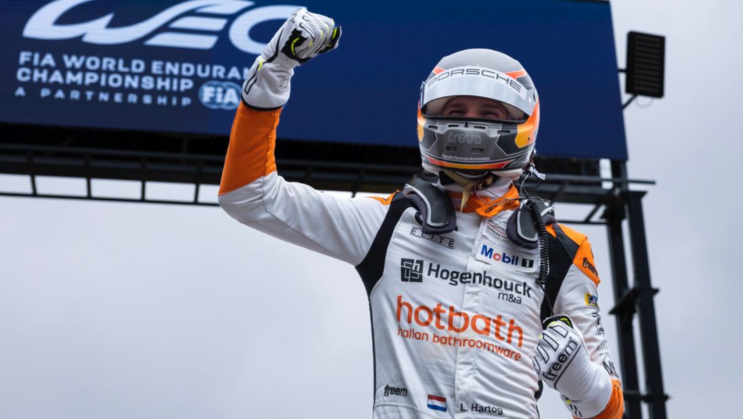PCCD: First Carrera Cup victory: Loek Hartog celebrates in the Ardennes